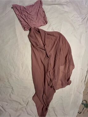 Dusty Rose Chiffon Scarf Wrap - Unbranded